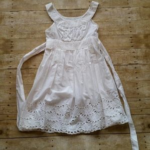 BB Dakota White Linen Dress M